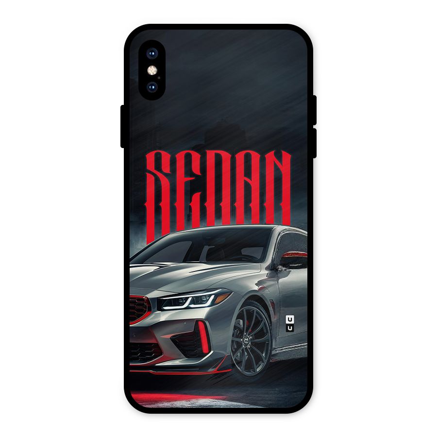 Classic Sedan Metal Back Case for iPhone XS Max