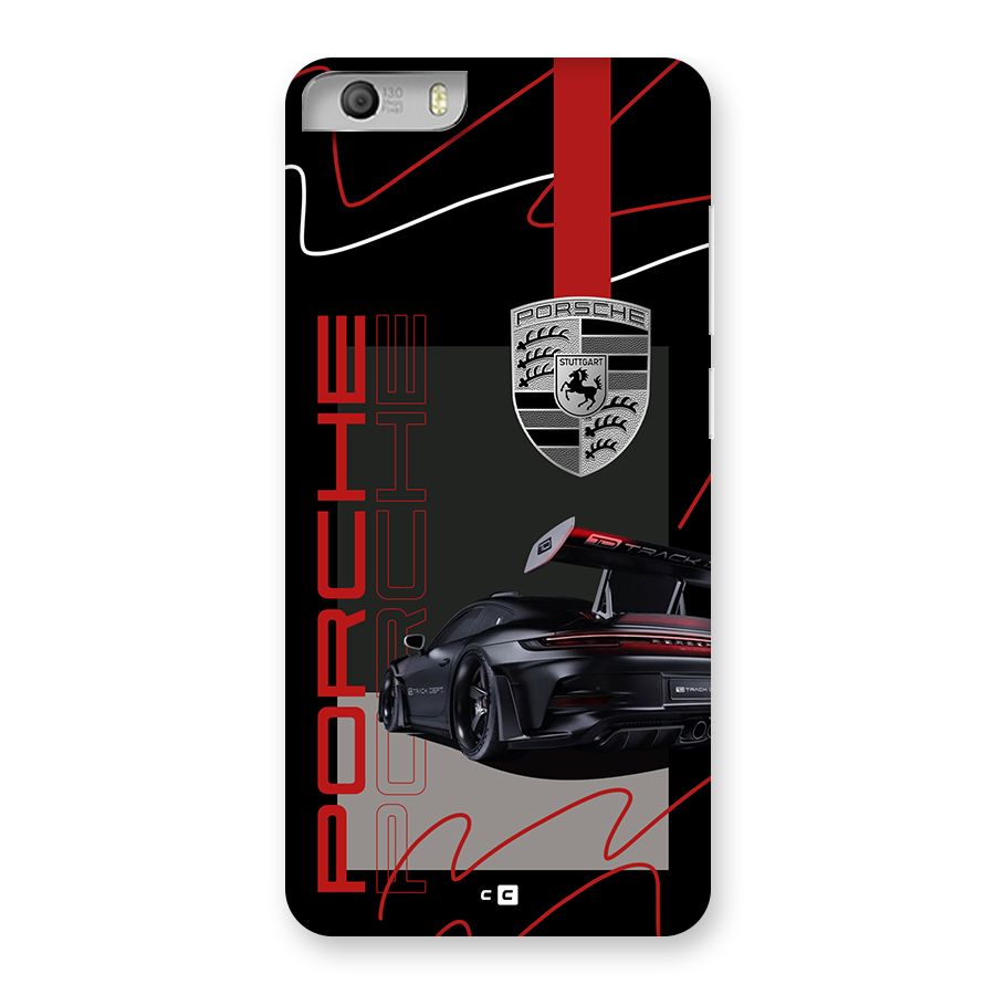 Classy Black Supercar Back Case for Canvas Knight 2