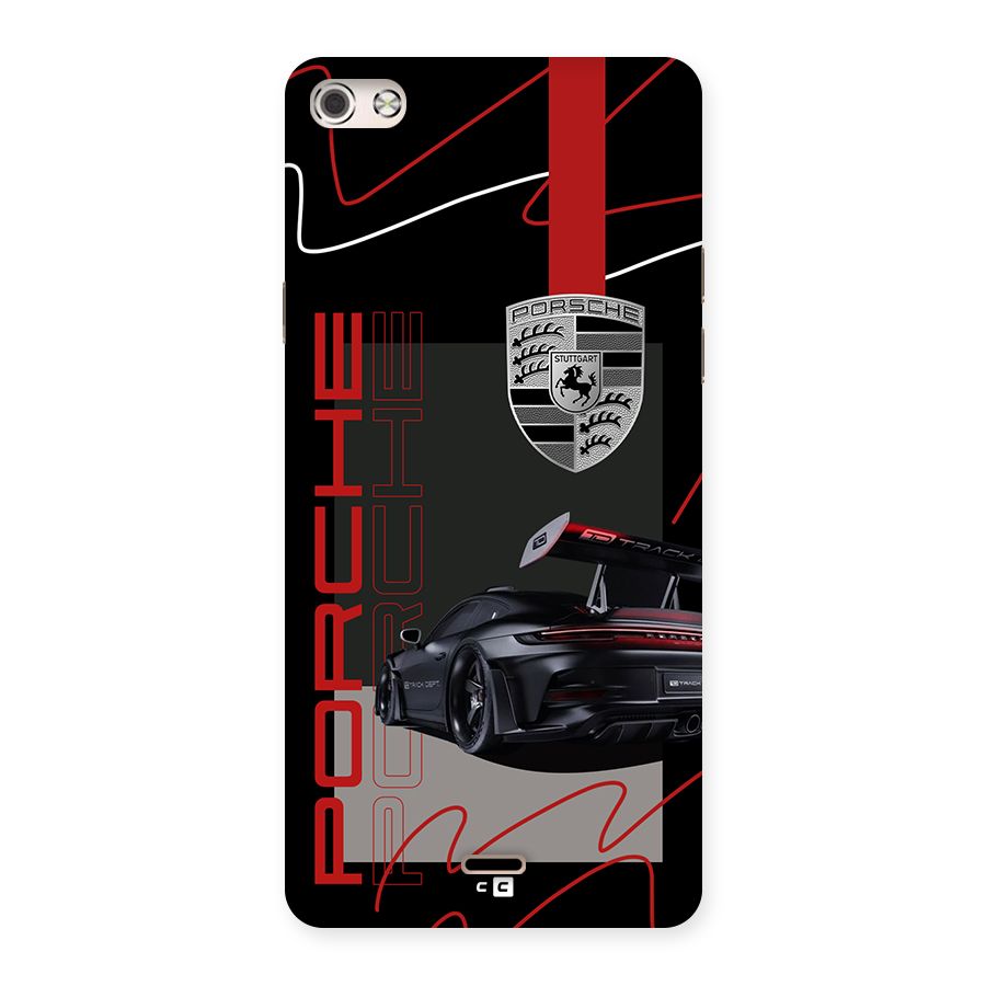 Classy Black Supercar Back Case for Canvas Silver 5