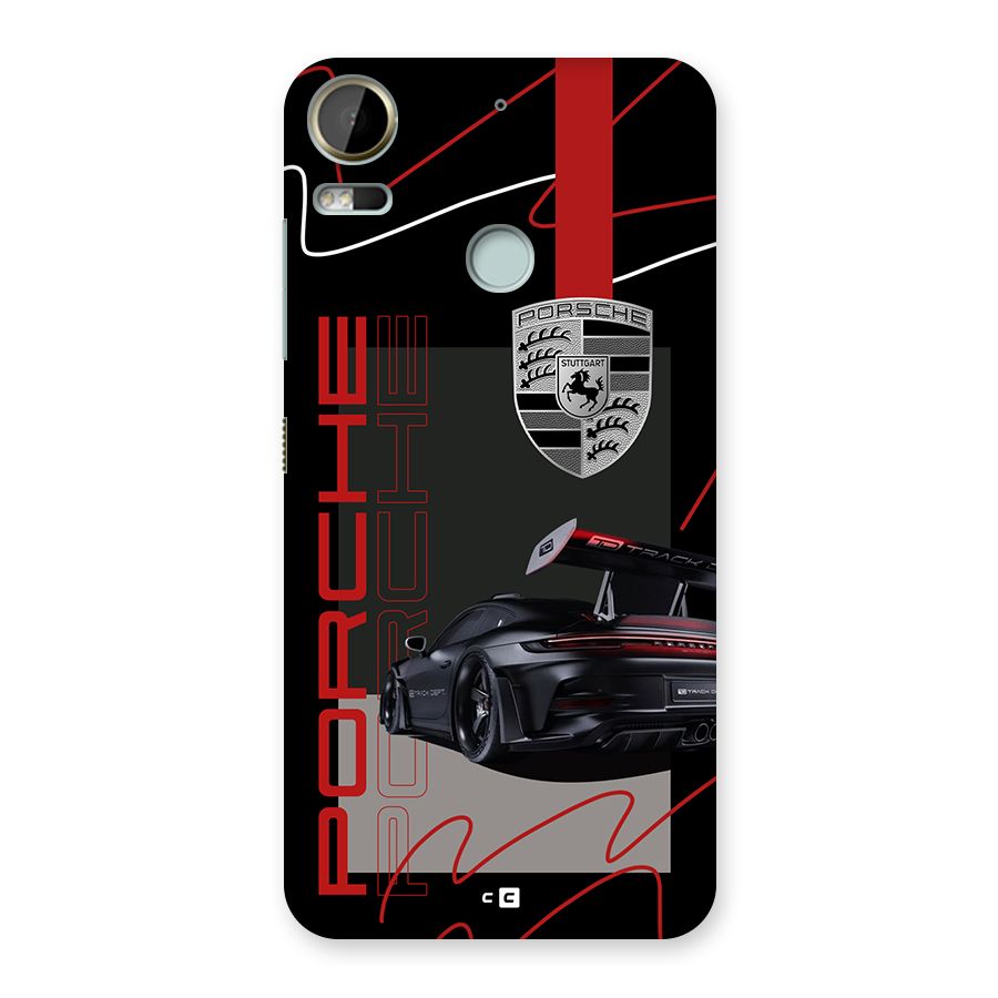 Classy Black Supercar Back Case for Desire 10 Pro