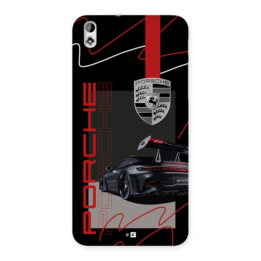 Classy Black Supercar Back Case for Desire 816g