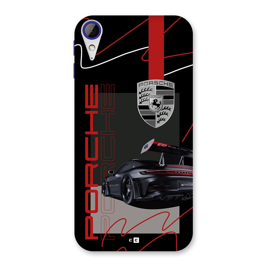Classy Black Supercar Back Case for Desire 830