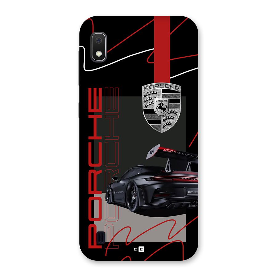 Classy Black Supercar Back Case for Galaxy A10
