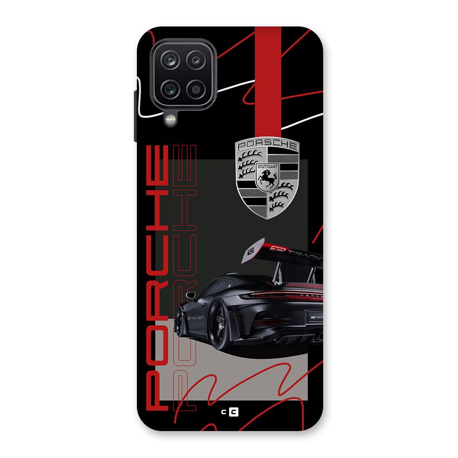 Classy Black Supercar Back Case for Galaxy A12