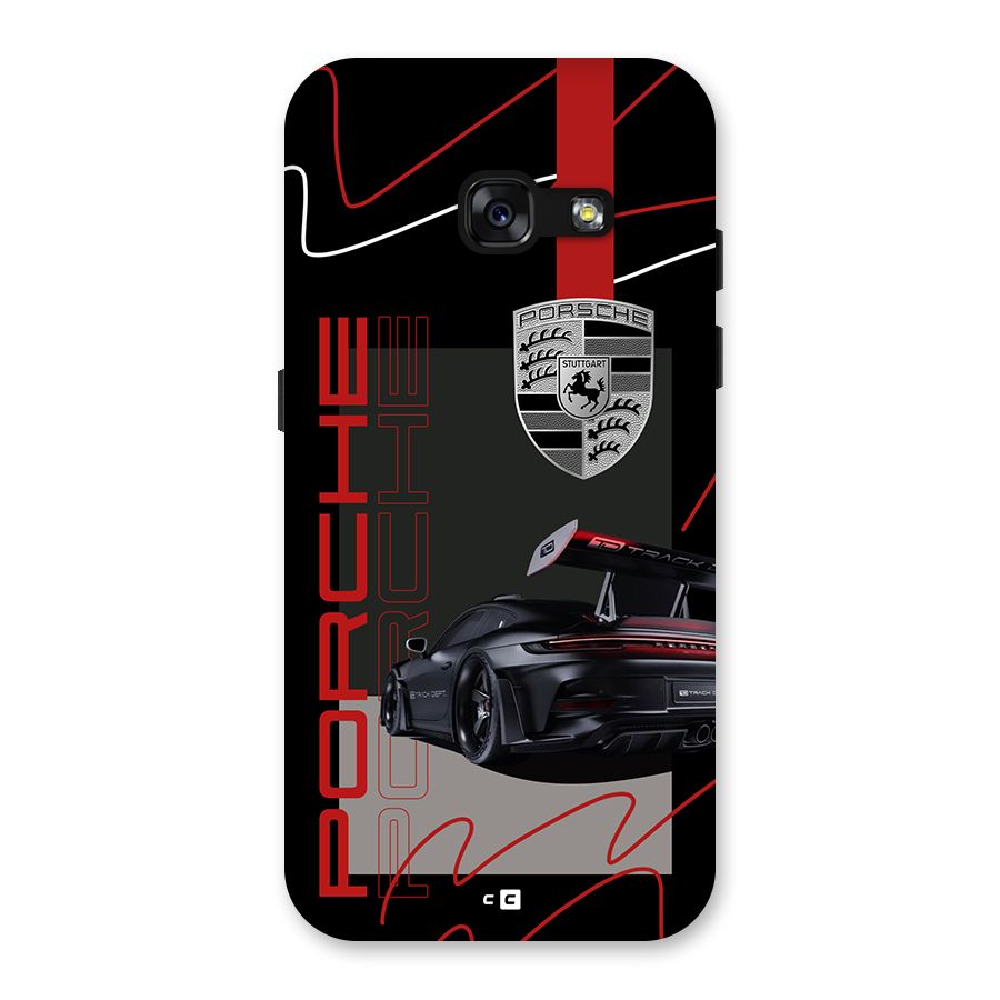 Classy Black Supercar Back Case for Galaxy A3 (2017)