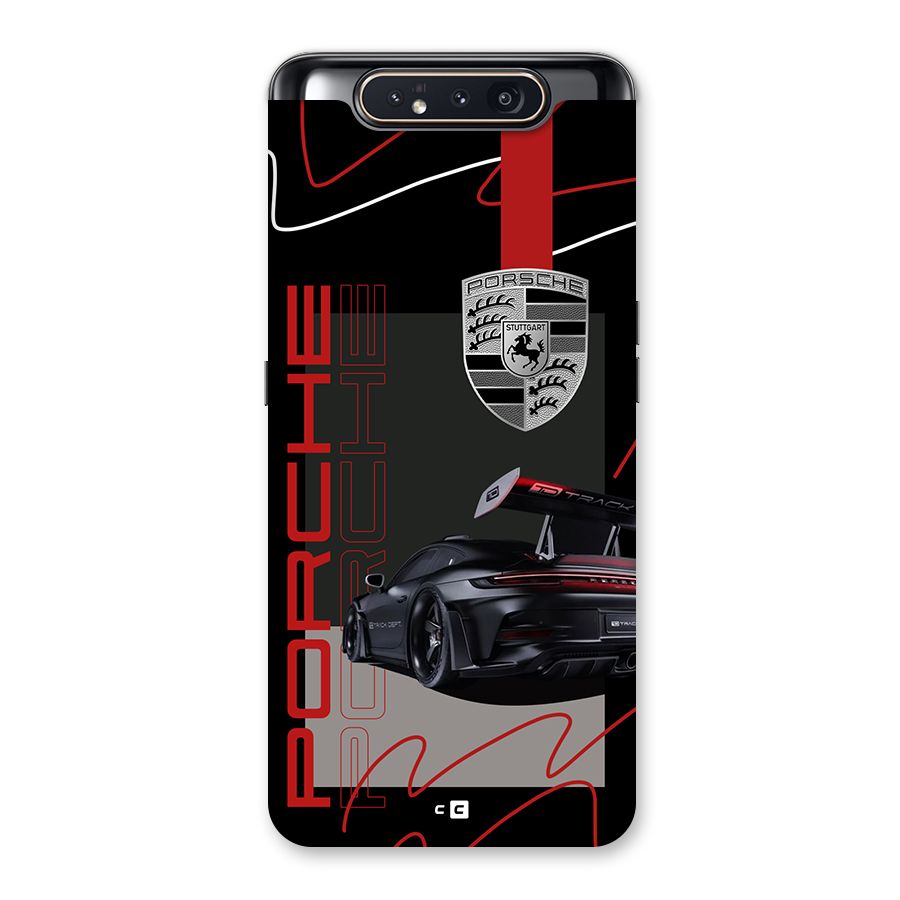Classy Black Supercar Back Case for Galaxy A80