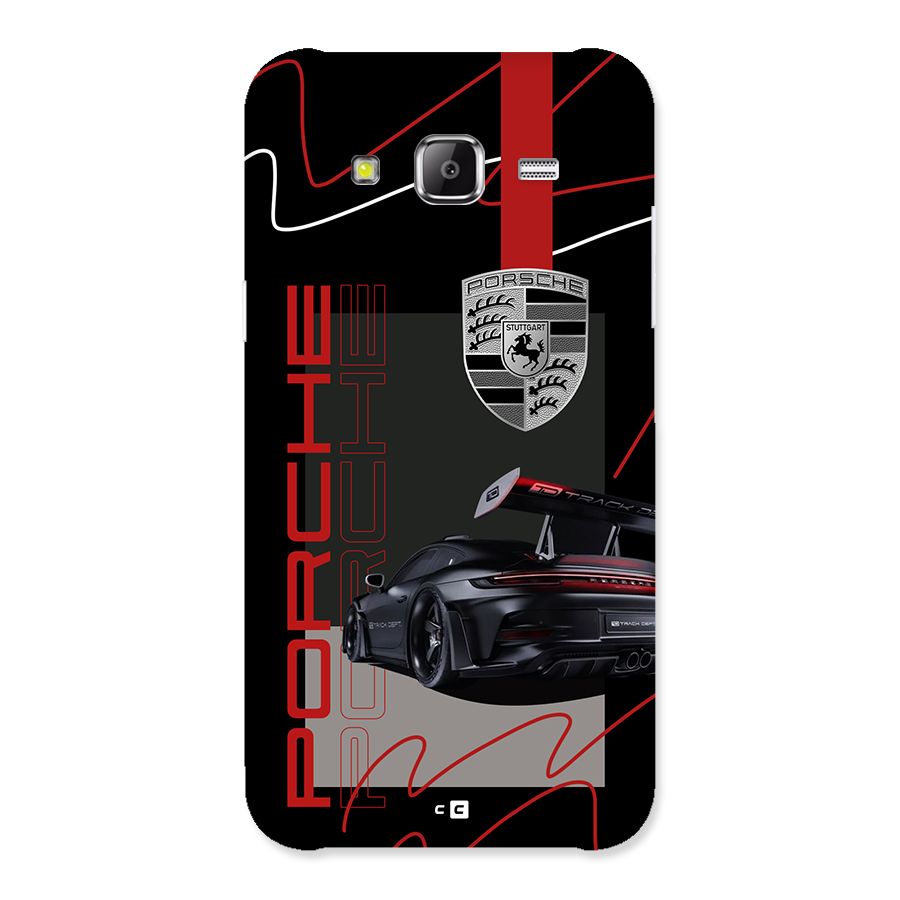 Classy Black Supercar Back Case for Galaxy J5