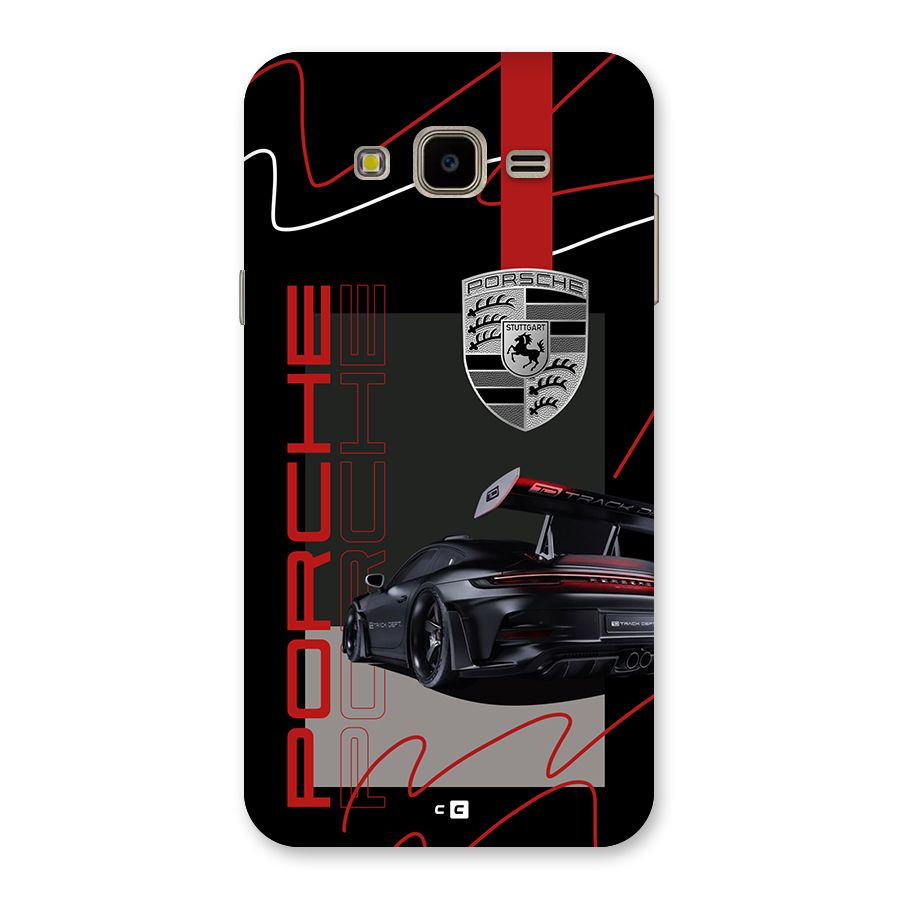 Classy Black Supercar Back Case for Galaxy J7 Nxt