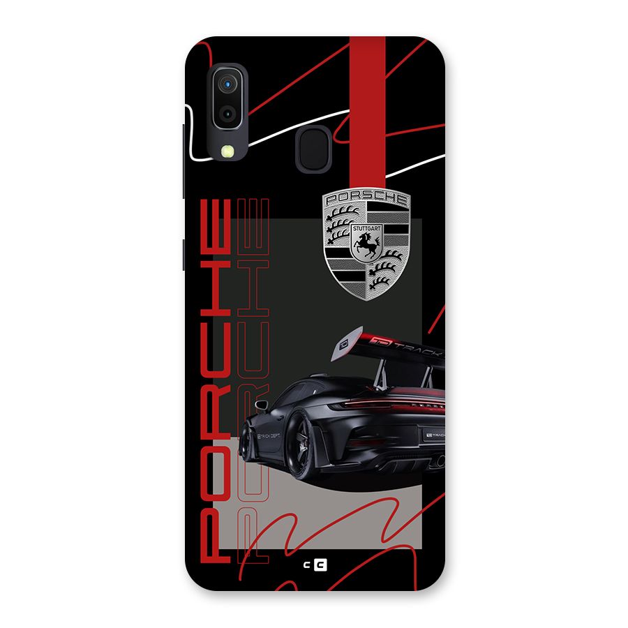 Classy Black Supercar Back Case for Galaxy M10s