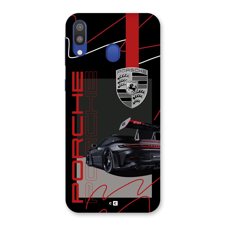 Classy Black Supercar Back Case for Galaxy M20