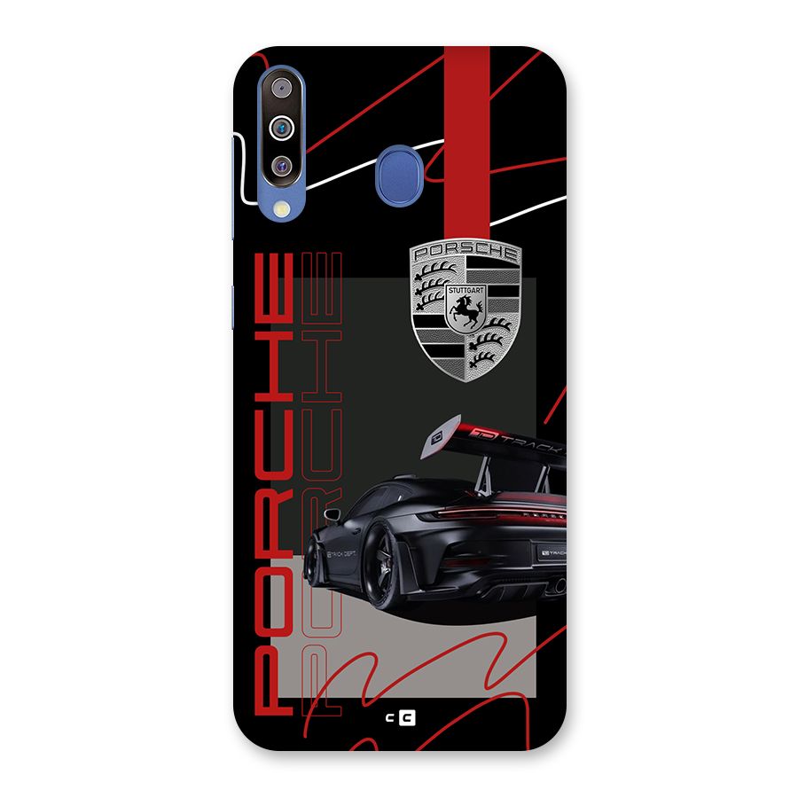 Classy Black Supercar Back Case for Galaxy M30