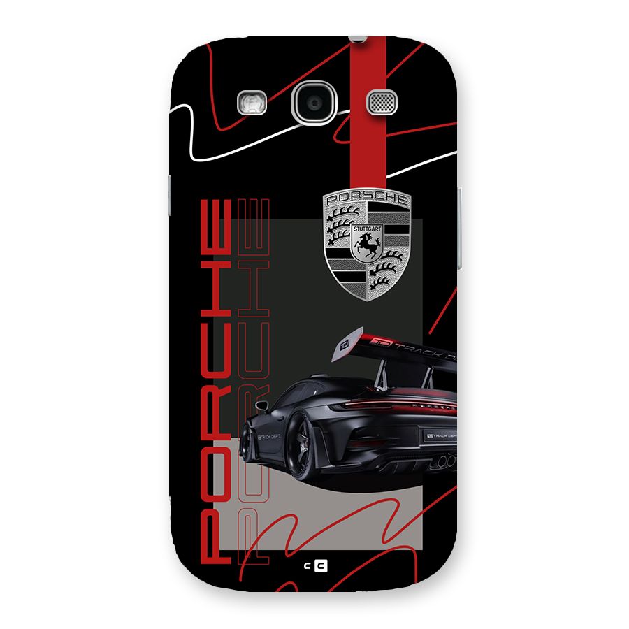 Classy Black Supercar Back Case for Galaxy S3