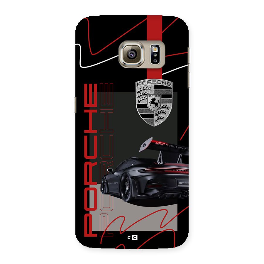 Classy Black Supercar Back Case for Galaxy S6 edge