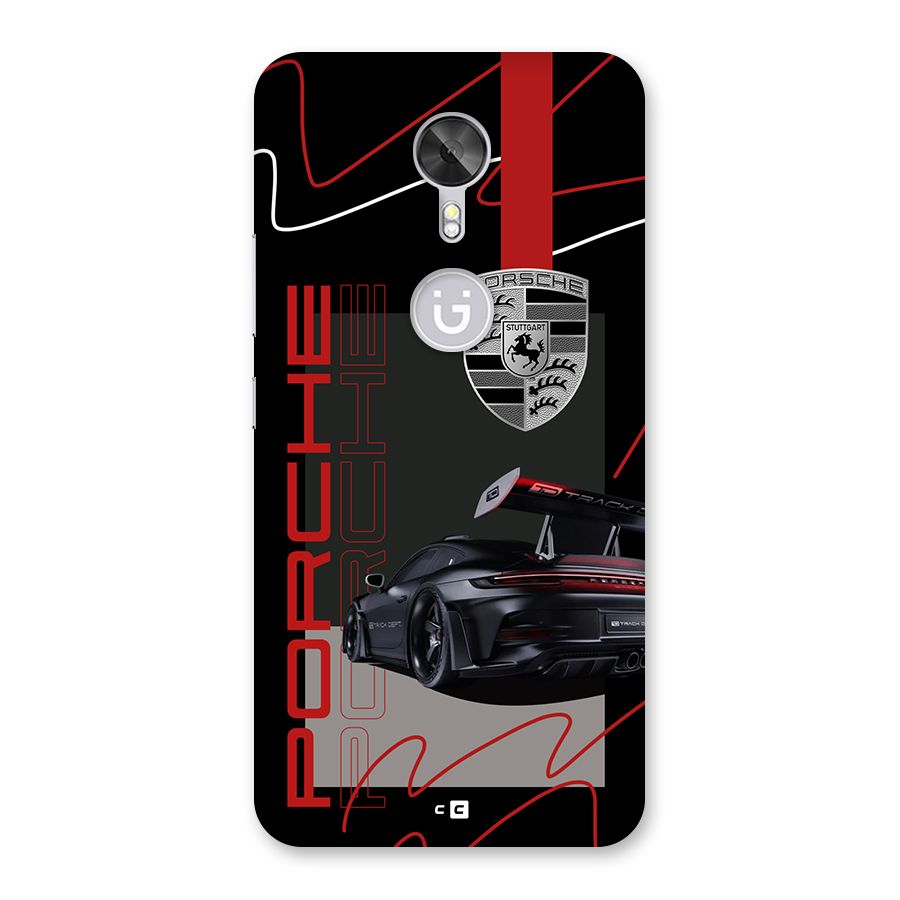Classy Black Supercar Back Case for Gionee A1
