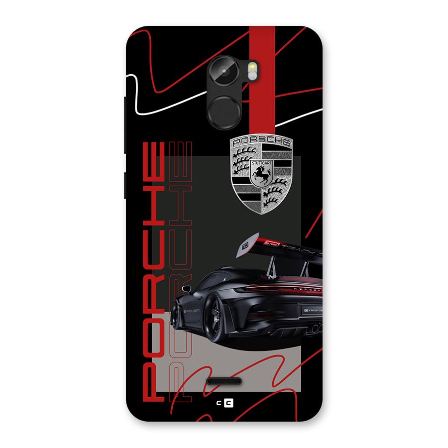Classy Black Supercar Back Case for Gionee X1