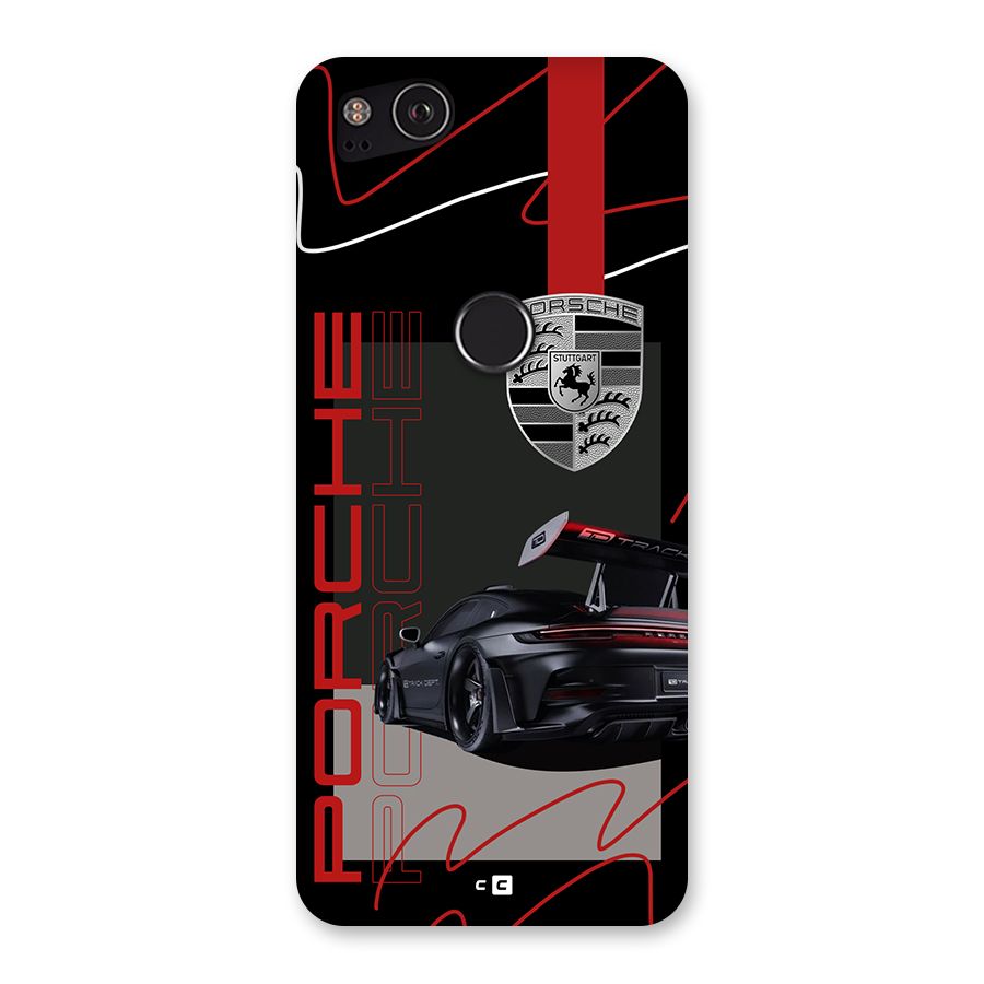 Classy Black Supercar Back Case for Google Pixel 2
