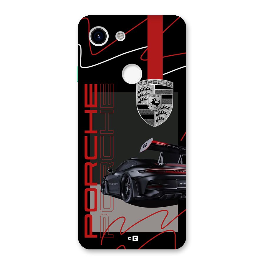 Classy Black Supercar Back Case for Google Pixel 3