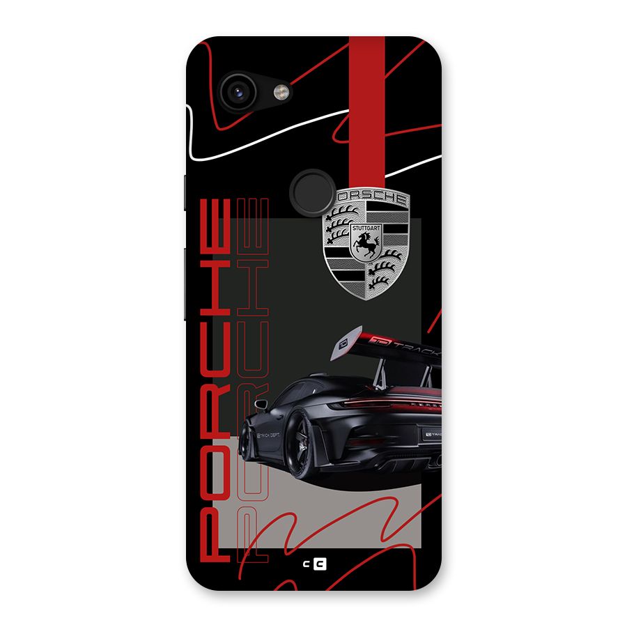 Classy Black Supercar Back Case for Google Pixel 3a