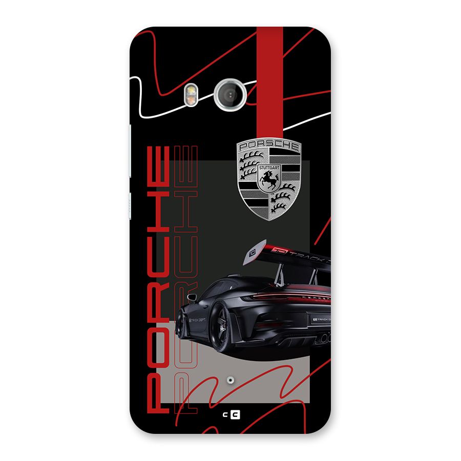 Classy Black Supercar Back Case for HTC U11