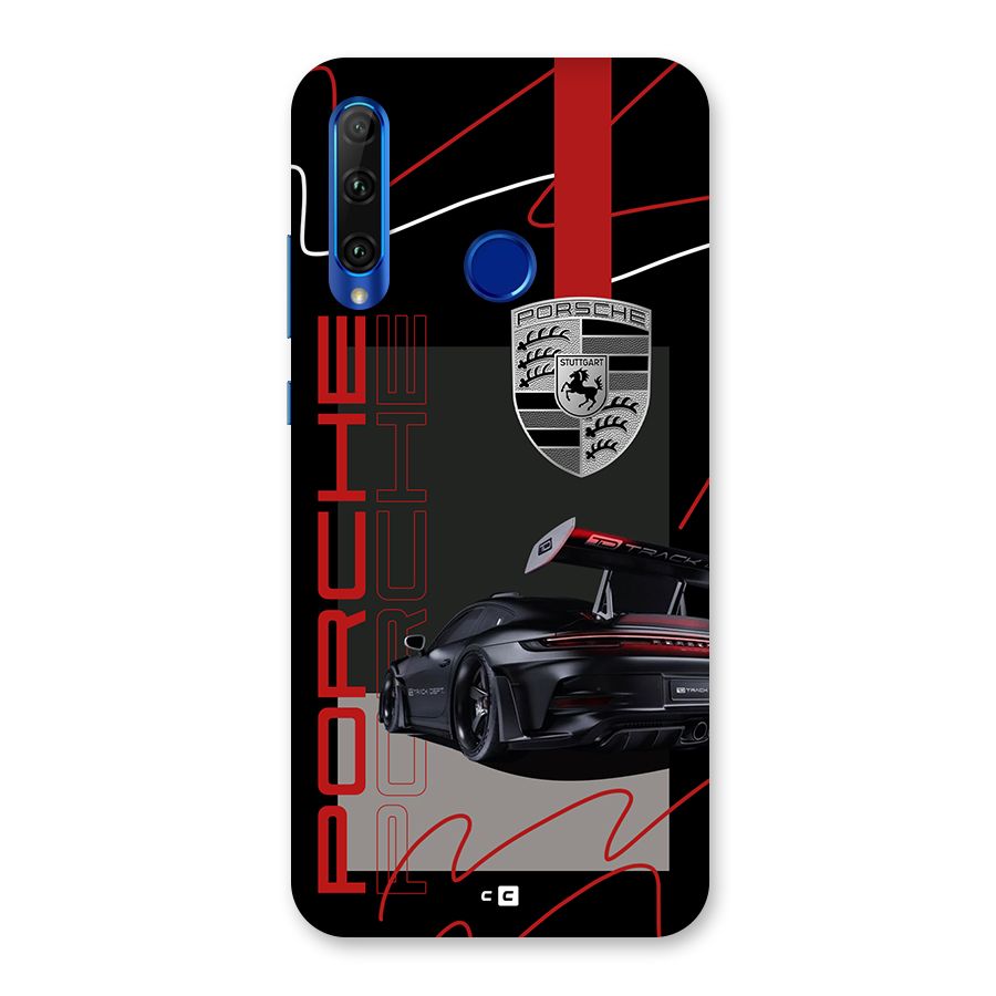 Classy Black Supercar Back Case for Honor 20i
