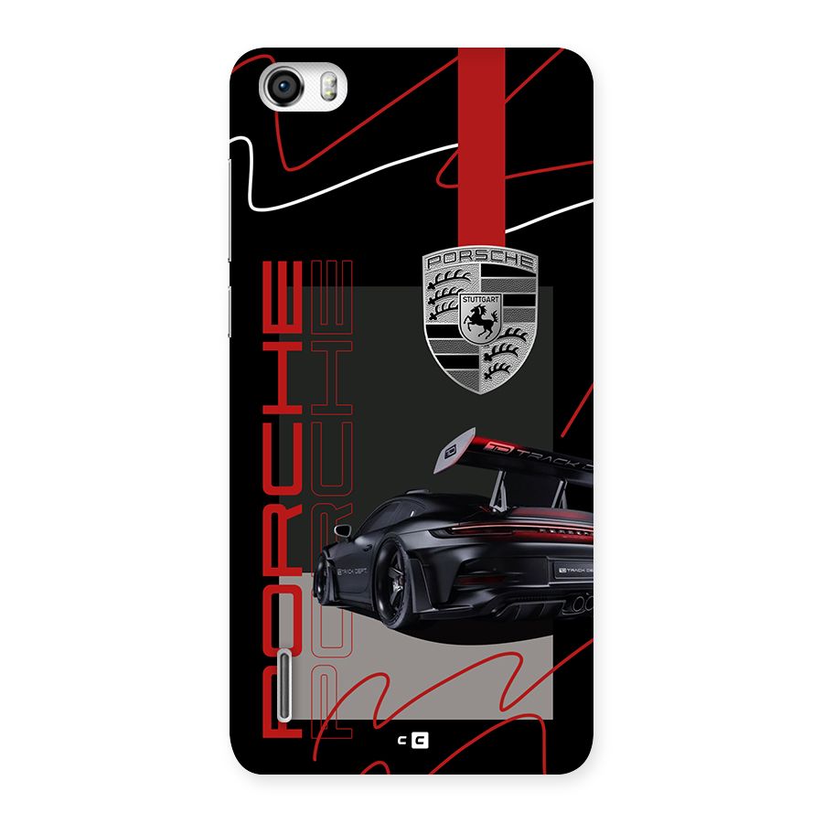 Classy Black Supercar Back Case for Honor 6
