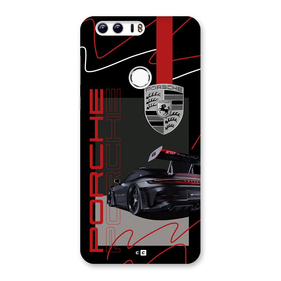Classy Black Supercar Back Case for Honor 8