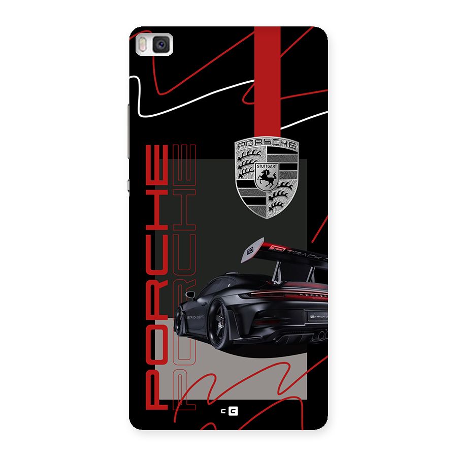 Classy Black Supercar Back Case for Huawei P8