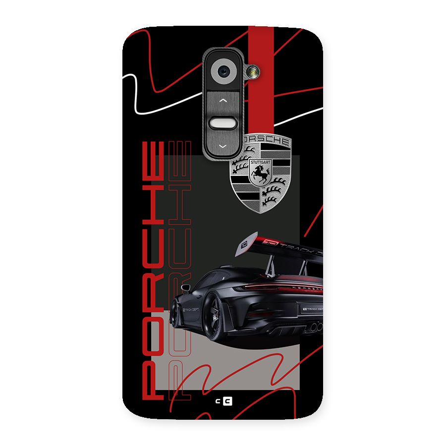 Classy Black Supercar Back Case for LG G2