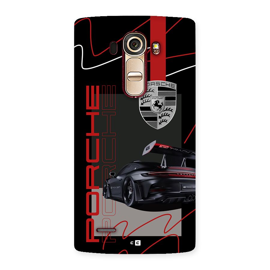 Classy Black Supercar Back Case for LG G4