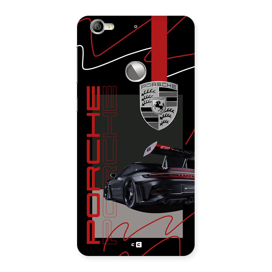Classy Black Supercar Back Case for Le 1S
