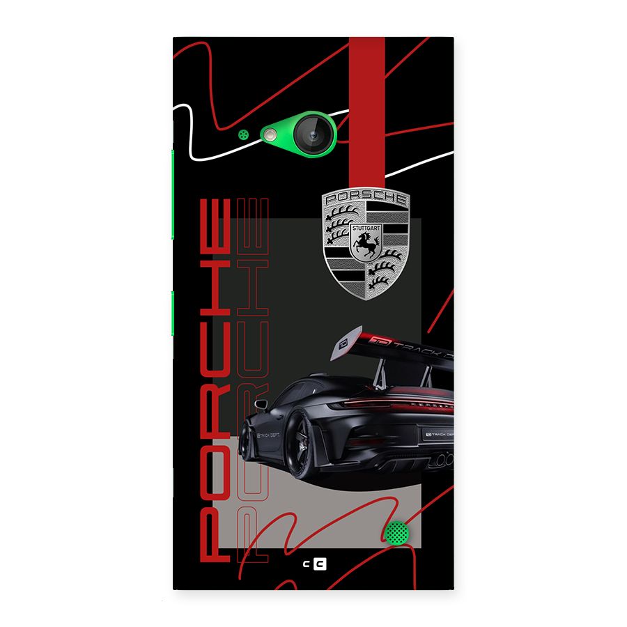Classy Black Supercar Back Case for Lumia 730