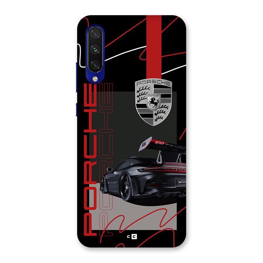 Classy Black Supercar Back Case for Mi A3