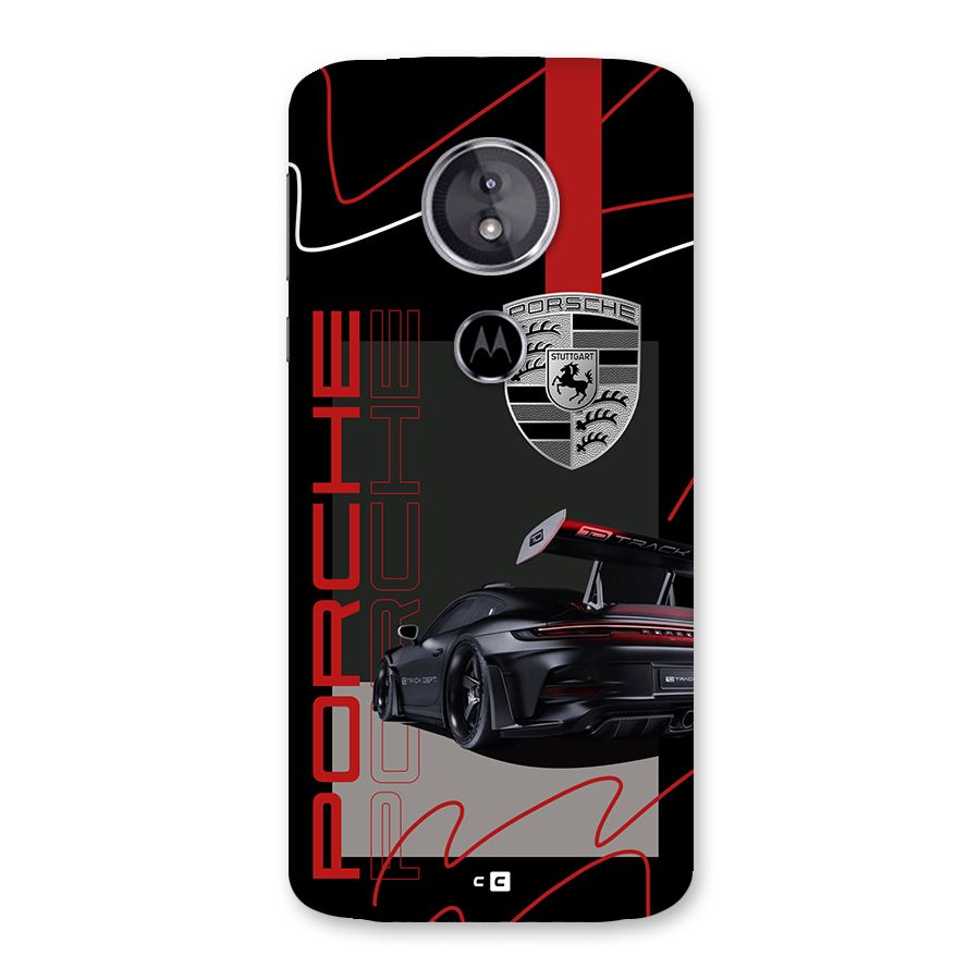 Classy Black Supercar Back Case for Moto E5