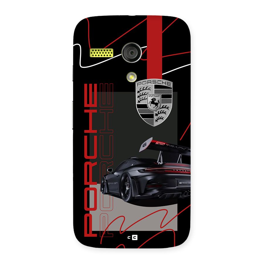 Classy Black Supercar Back Case for Moto G