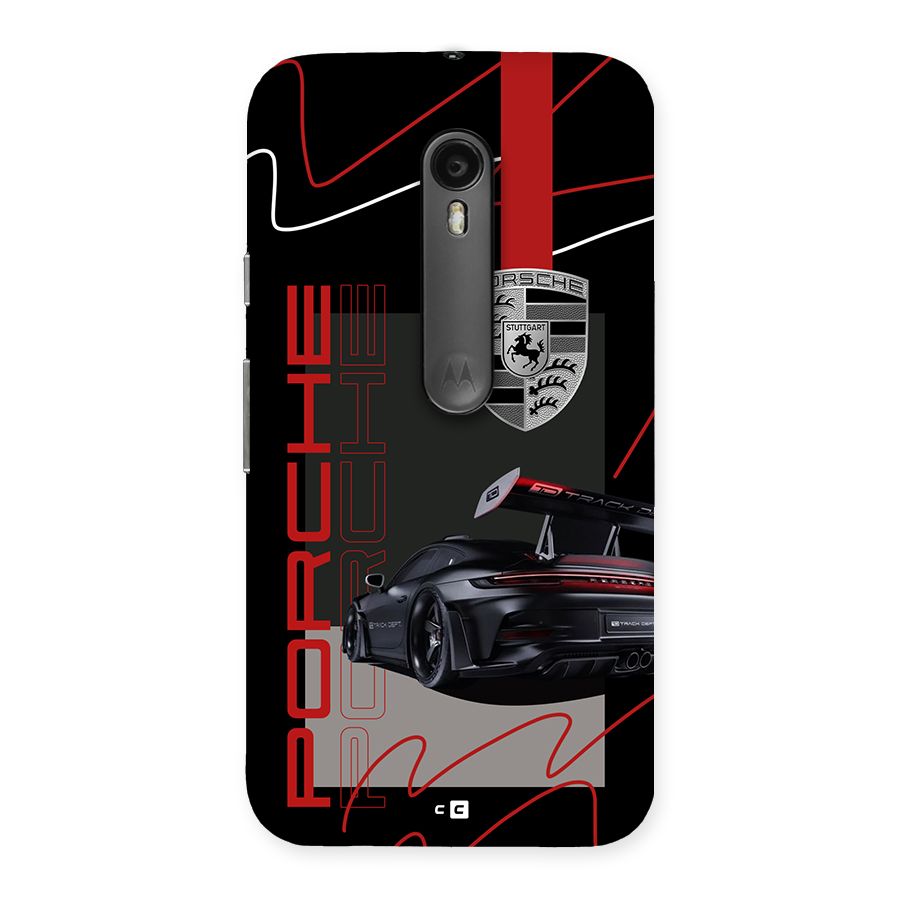 Classy Black Supercar Back Case for Moto G3