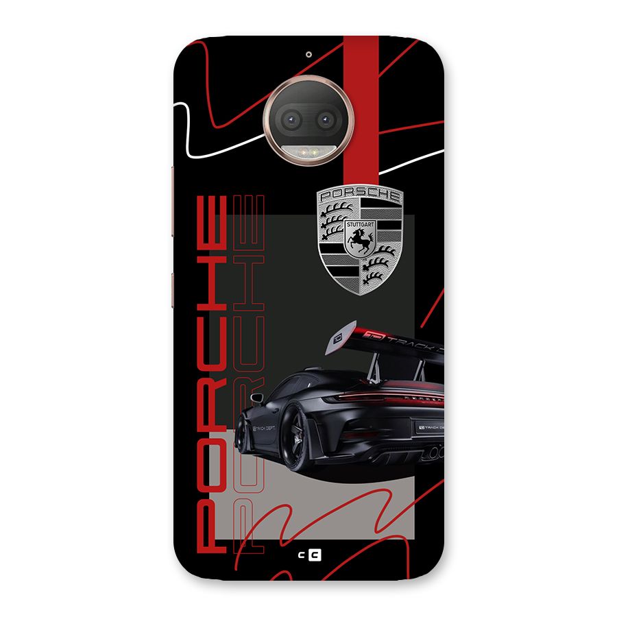 Classy Black Supercar Back Case for Moto G5s Plus