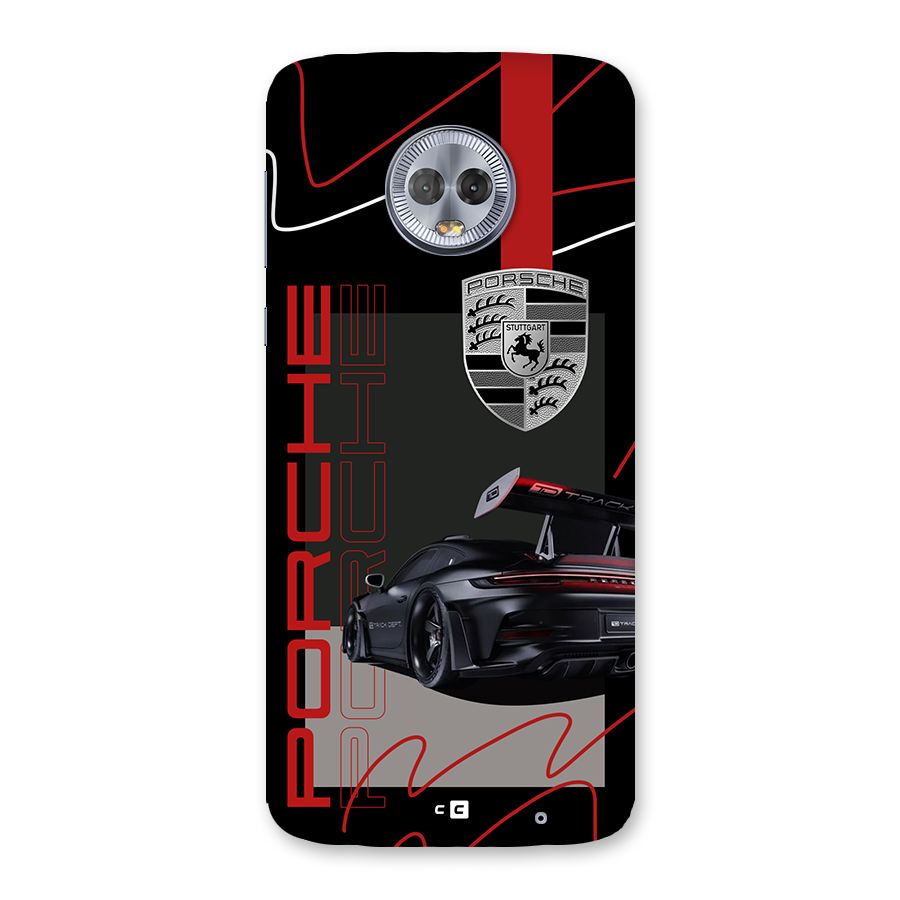 Classy Black Supercar Back Case for Moto G6 Plus