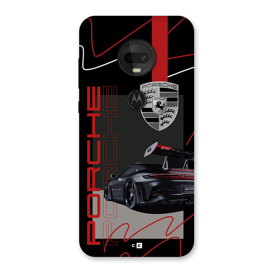 Classy Black Supercar Back Case for Moto G7