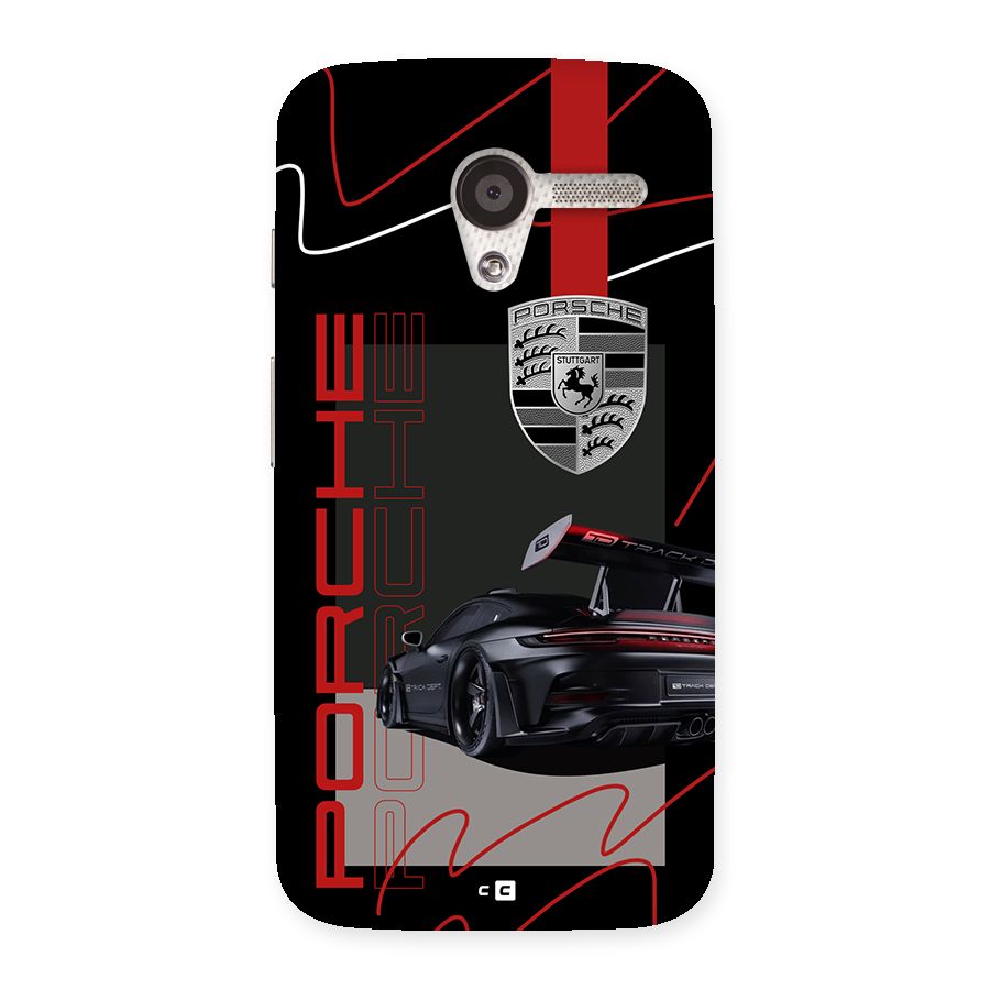 Classy Black Supercar Back Case for Moto X
