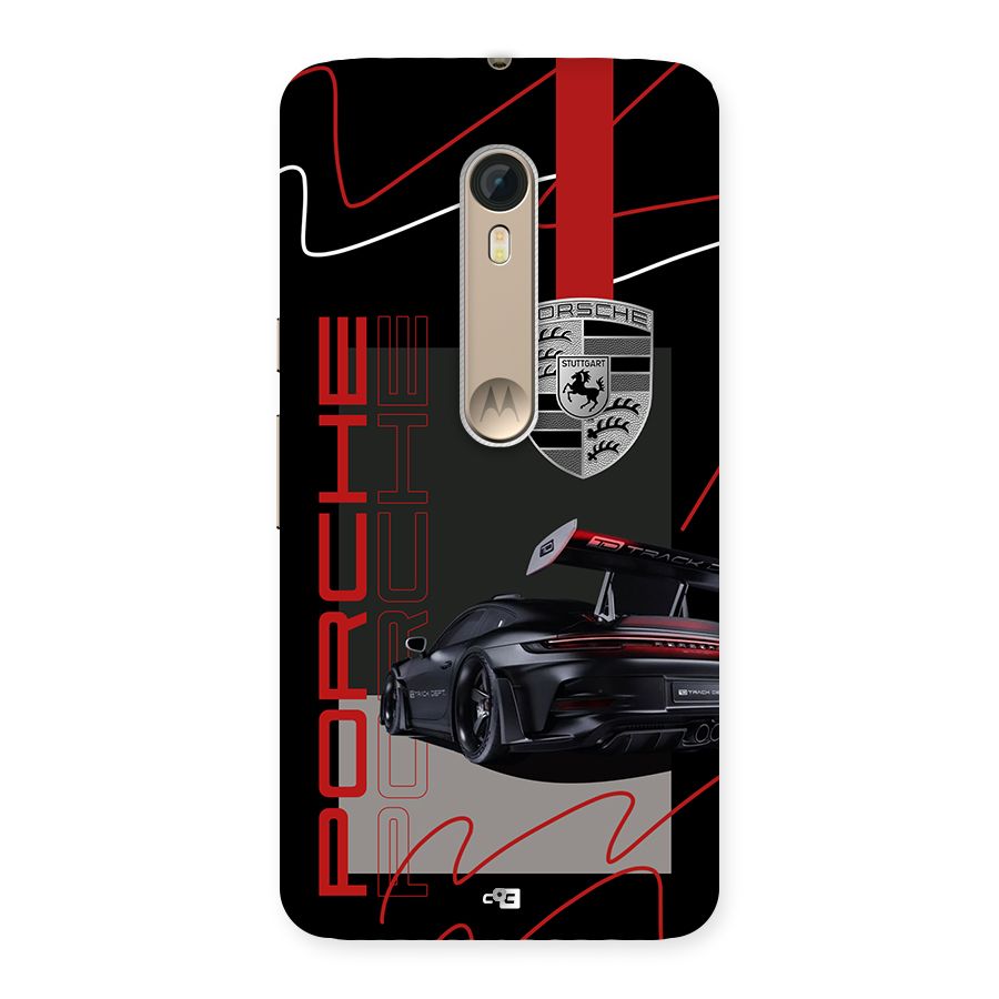 Classy Black Supercar Back Case for Moto X Style