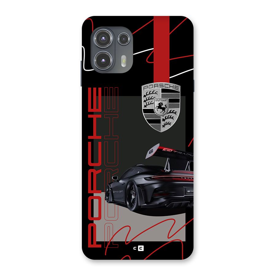 Classy Black Supercar Back Case for Motorola Edge 20 Fusion