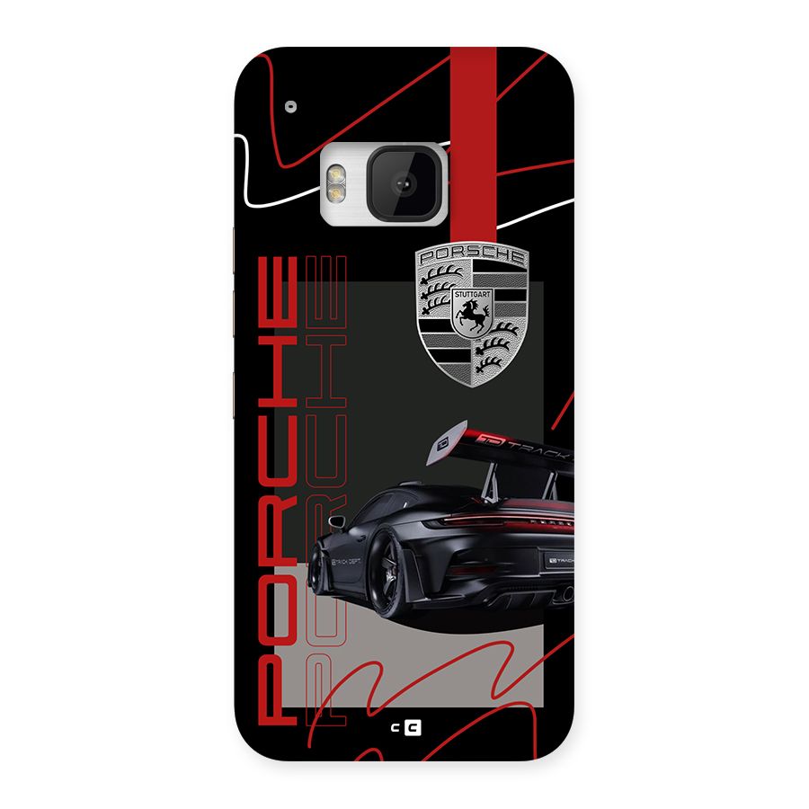 Classy Black Supercar Back Case for One M9