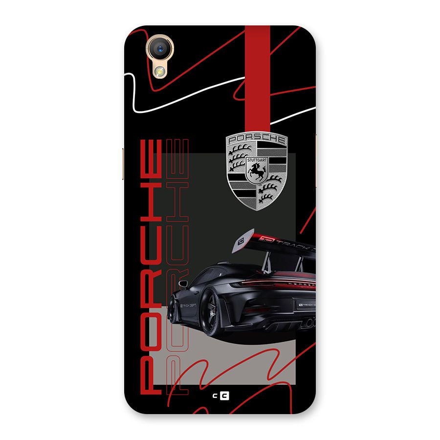 Classy Black Supercar Back Case for Oppo A37