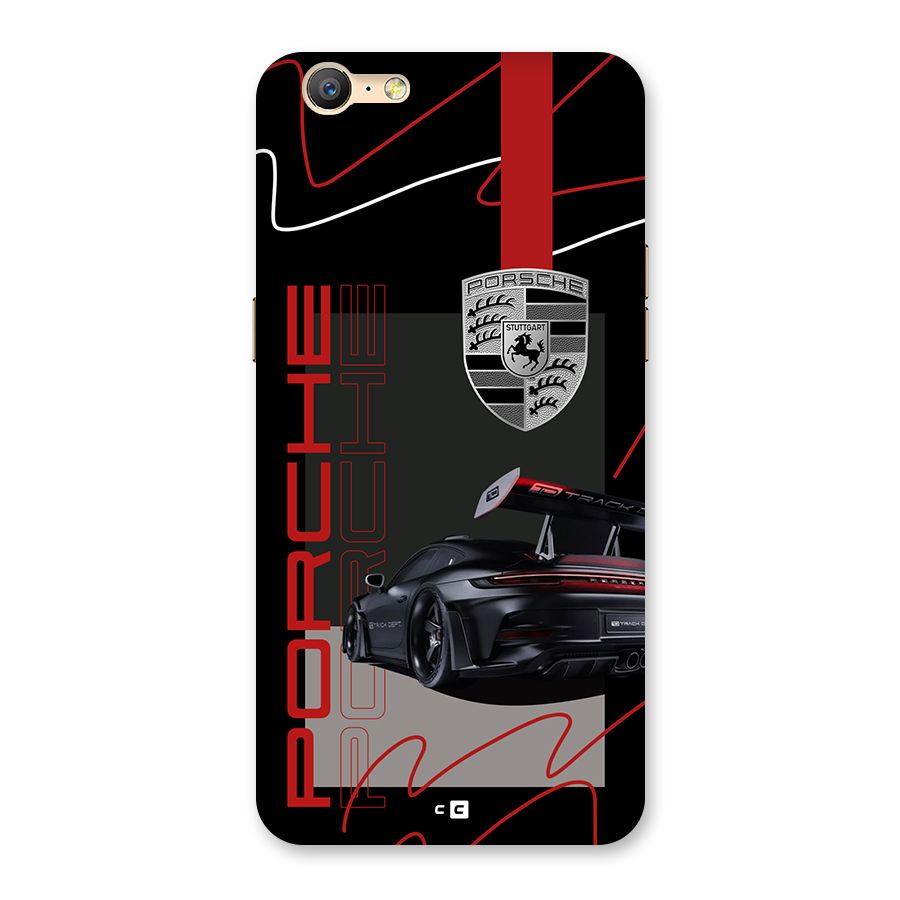 Classy Black Supercar Back Case for Oppo A57