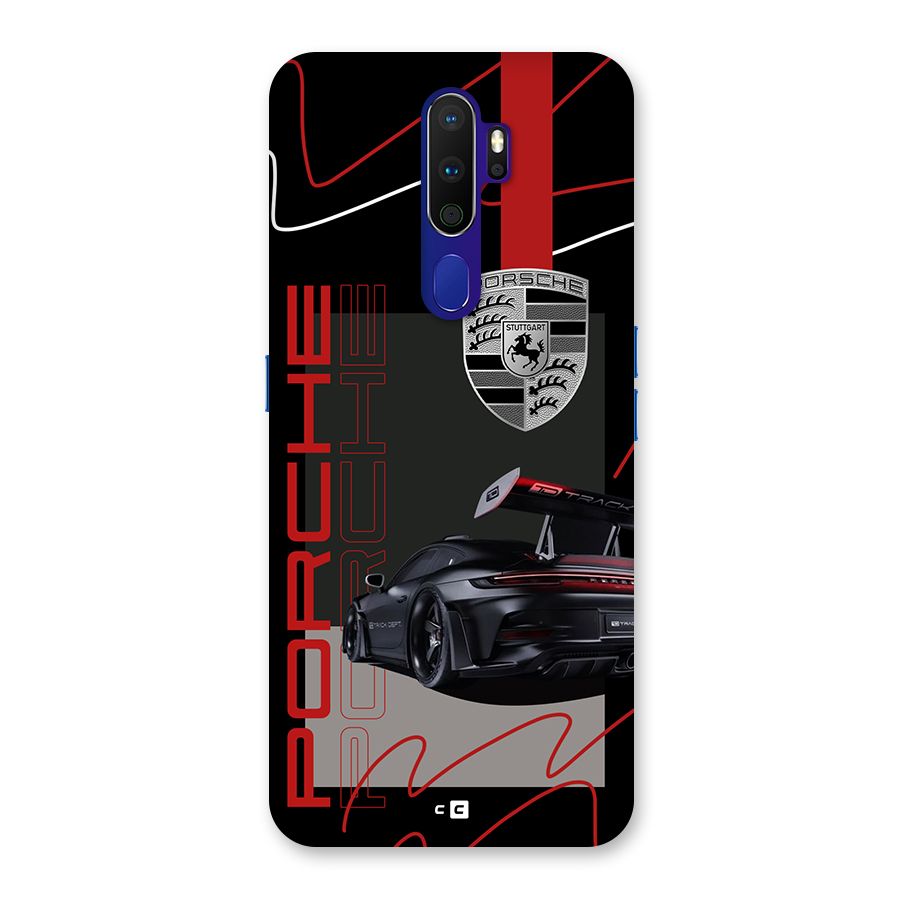 Classy Black Supercar Back Case for Oppo A9 (2020)