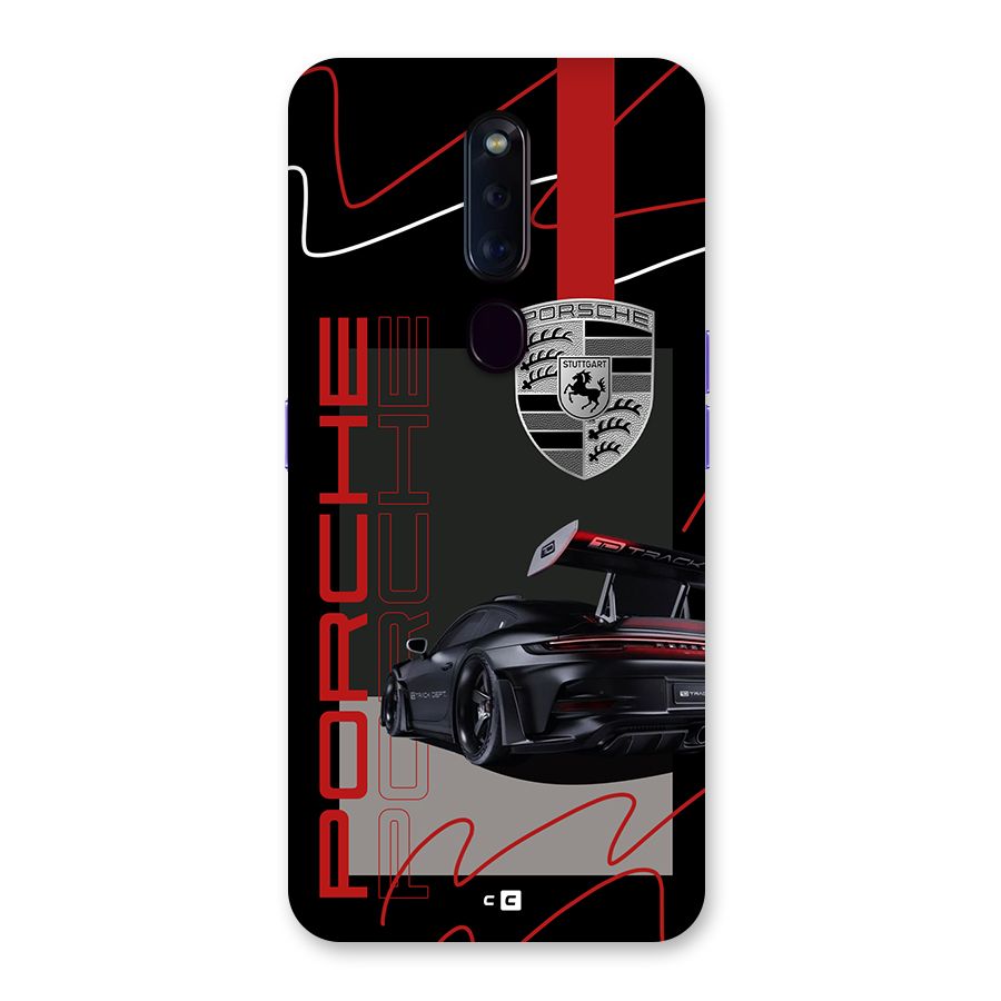 Classy Black Supercar Back Case for Oppo F11 Pro
