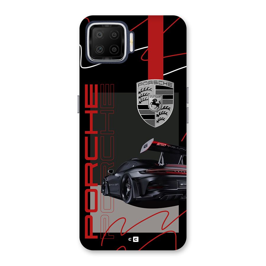 Classy Black Supercar Back Case for Oppo F17