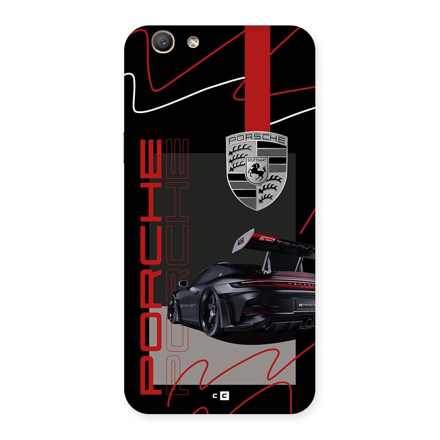 Classy Black Supercar Back Case for Oppo F1s