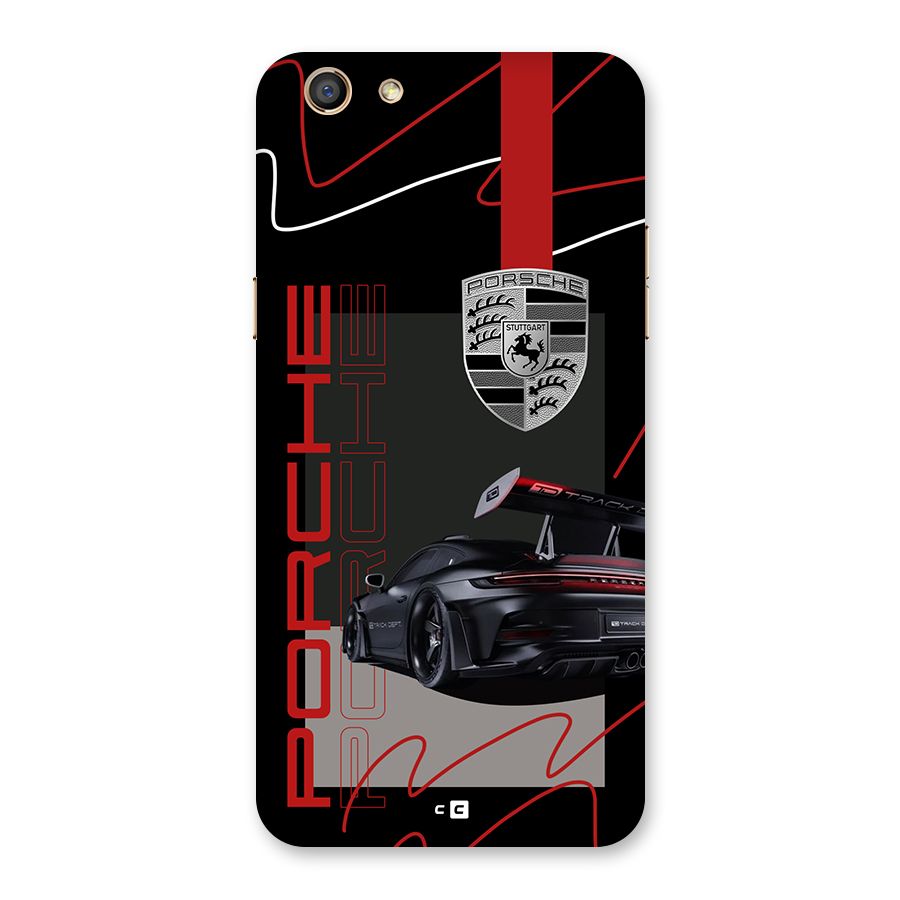 Classy Black Supercar Back Case for Oppo F3