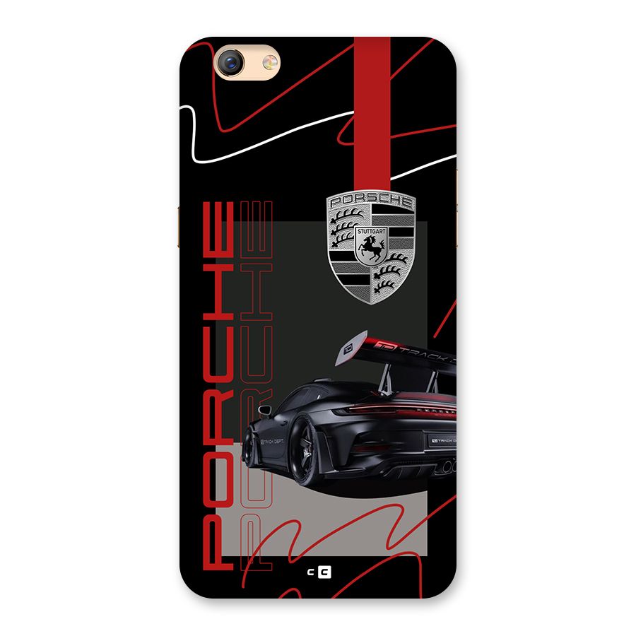 Classy Black Supercar Back Case for Oppo F3 Plus